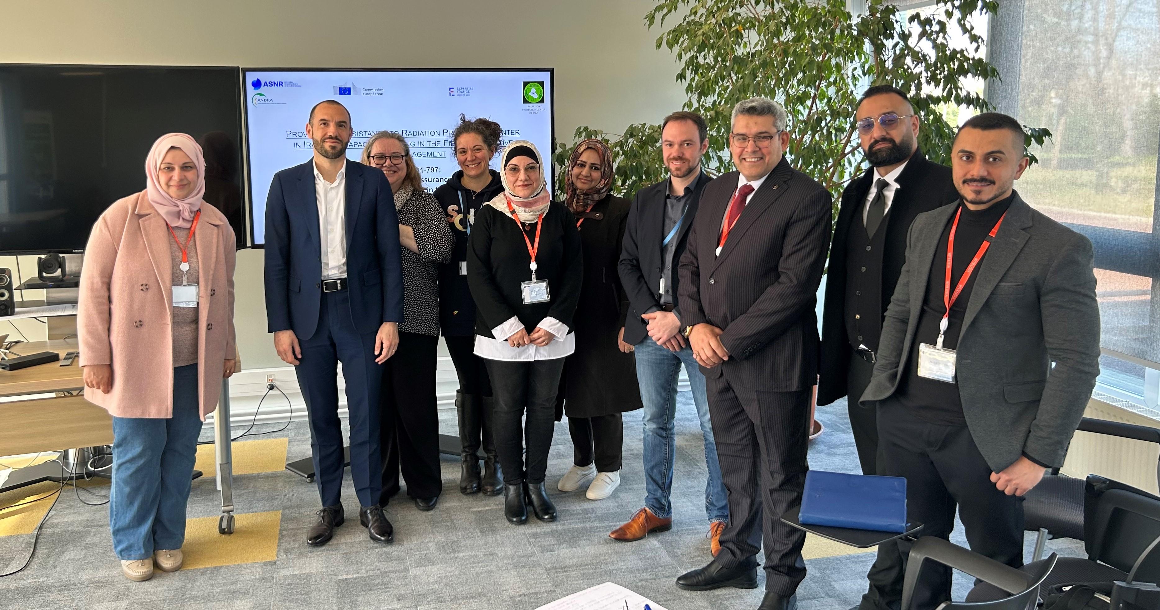 Iraqi Radiation Protection Centre visits ASNR in Le Vésinet