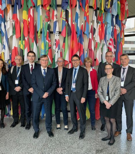 The ASNR delegation at the 10th Review Meeting of the IAEA Convention on Nuclear Safety.